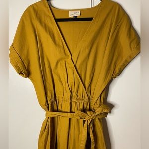 Universal thread Short sleeve romper with tie